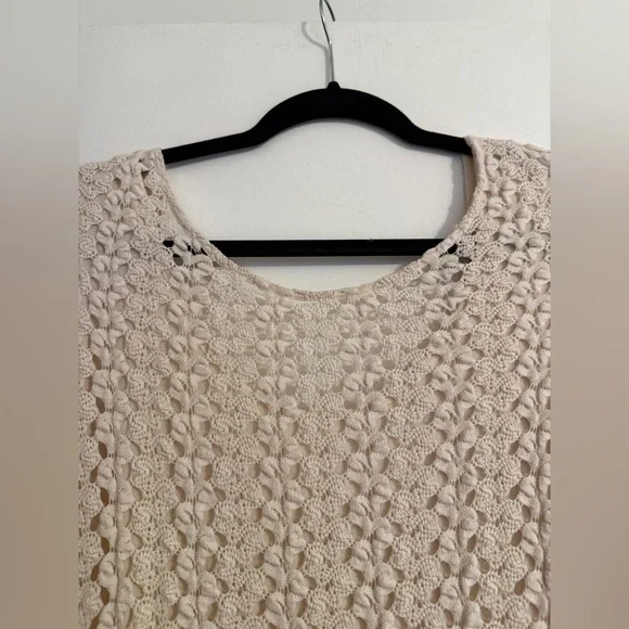 FREE PEOPLE  Ivory Gypsy Lace Bodycon Dress SIZE: SMALL - Picture 7 of 12